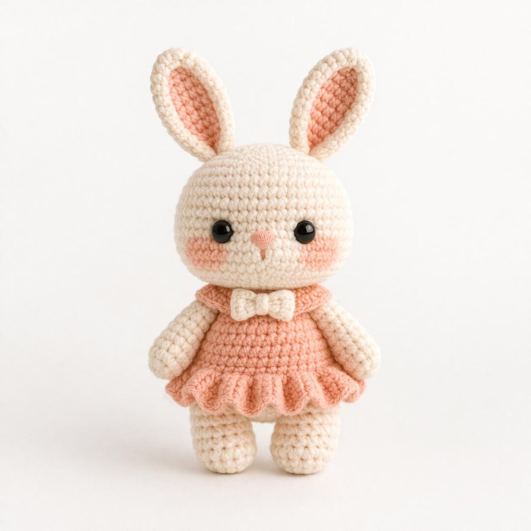 Crochet Bunny Amigurumi Pattern, Beginner Friendly Rabbit Plush Toy ...