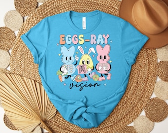 Eggs Ray Vision Nurse T-shirt, Easter Xray Tech Sweatshirt, Technologist Easter Gift, Xray Rad Nurse Easter Tee, XRAY Easter Squad Outfit