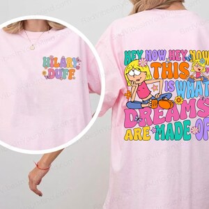 This Is What Dreams Are Made Of Retro Wash Shirt, Tour Comfort Color Shirts, Retro 2000s Lizzie McGuire Inspired T-Shirt image 4