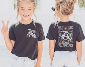 Camiseta cristiana "Tu camino es mejor", Proverbios 16:9, camiseta religiosa para jóvenes