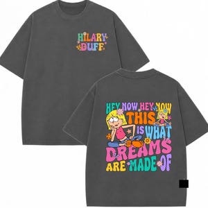 This Is What Dreams Are Made Of Retro Wash Shirt, Tour Comfort Color Shirts, Retro 2000s Lizzie McGuire Inspired T-Shirt image 2