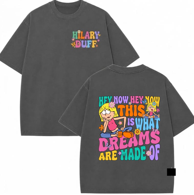 This Is What Dreams Are Made Of Retro Wash Shirt, Tour Comfort Color Shirts, Retro 2000s Lizzie McGuire Inspired T-Shirt image 2