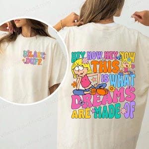 This Is What Dreams Are Made Of Retro Wash Shirt, Tour Comfort Color Shirts, Retro 2000s Lizzie McGuire Inspired T-Shirt image 3