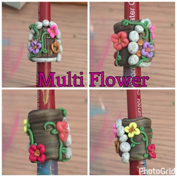 Polymer Clay Fairy Door Dreadlock Bead