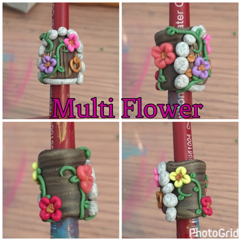 Polymer Clay Fairy Door Dreadlock Bead