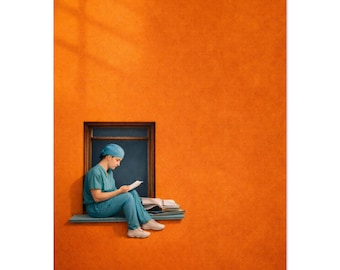 Balkon Studieren Poster