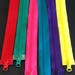 Zipper 2 way 28" 30" 36" vision outerwear zipper, Jacket coat zipper, YKK deep purple, green, red, yellow, channel blue, lipstick pink