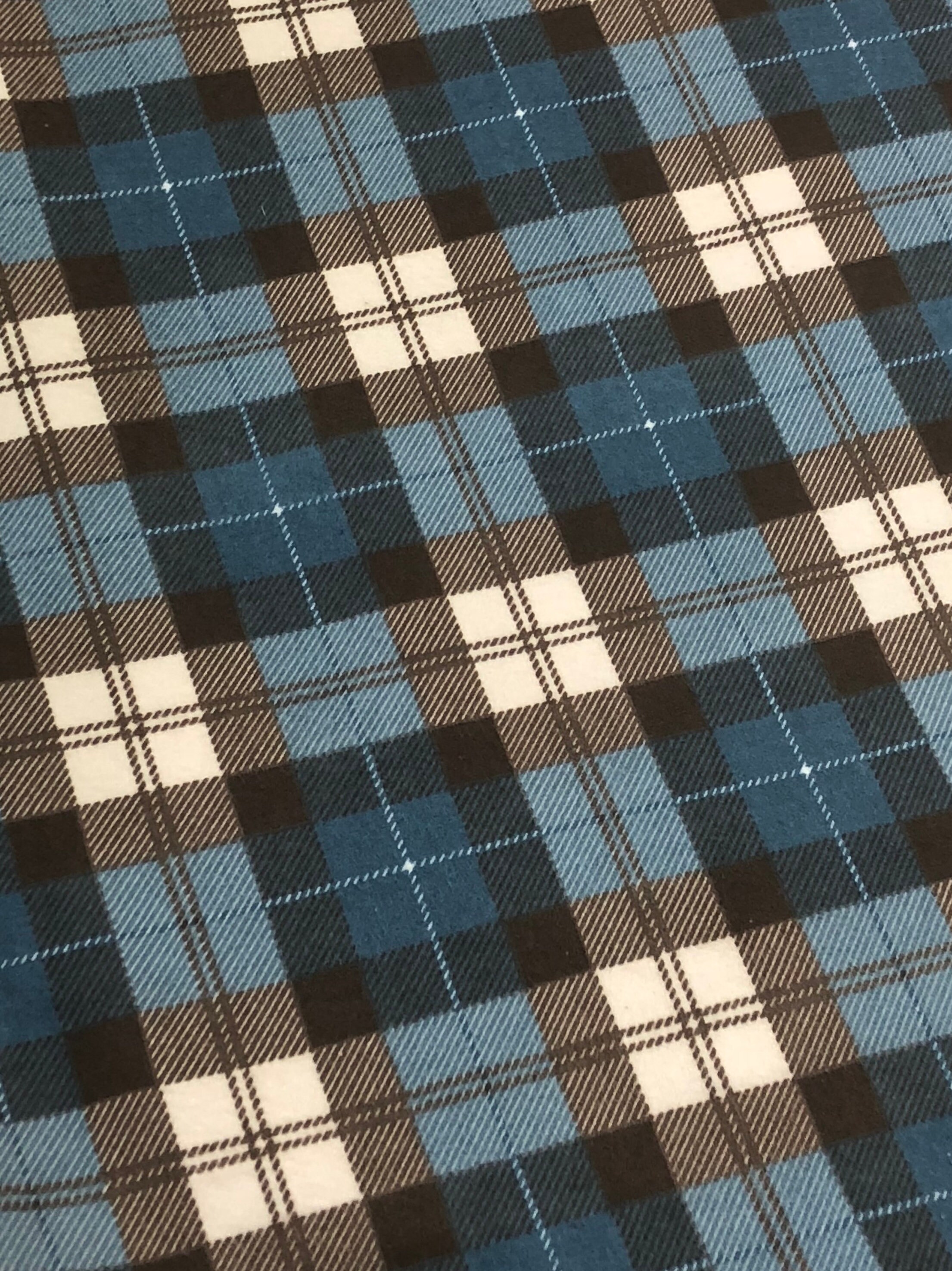 Plaid flannel teal brown blue red navy RBD design by Riley | Etsy