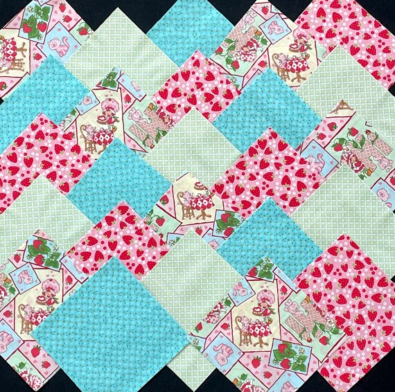 Pre-Cut Quilt Kit with pattern and fabric - baby girl sewing kit unicorn  flowers