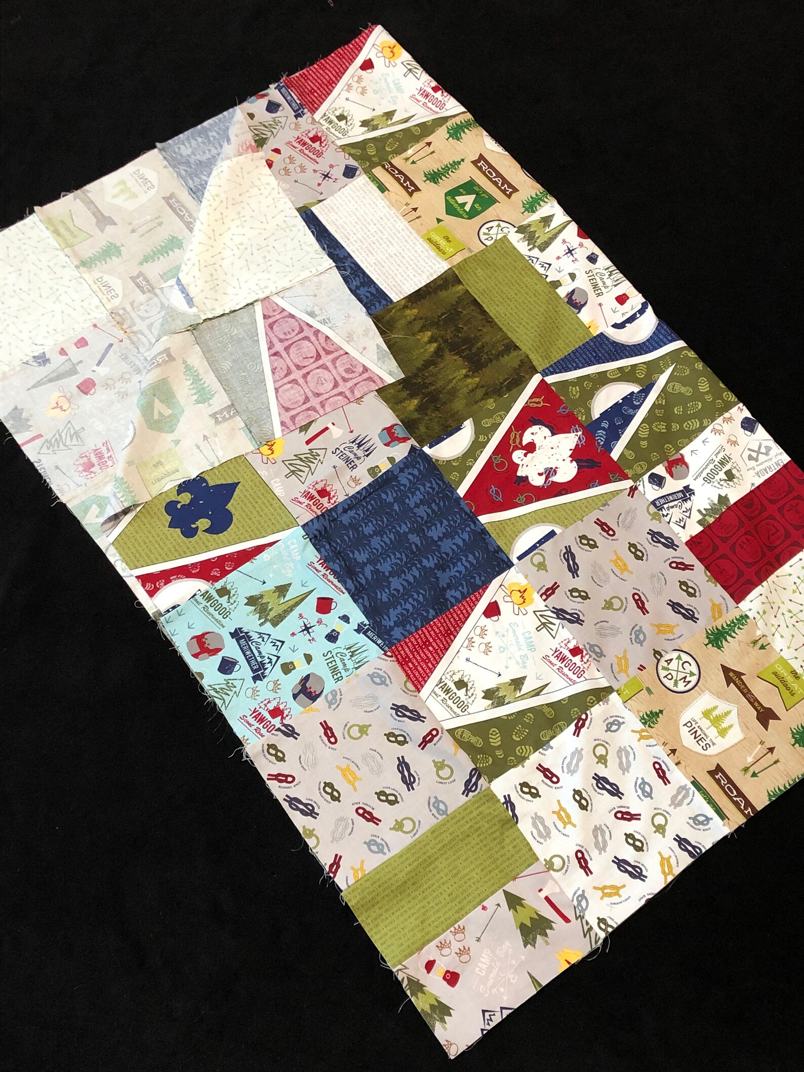 Modern Scout QUILT KIT patchwork top Eagle Scout Merit Etsy