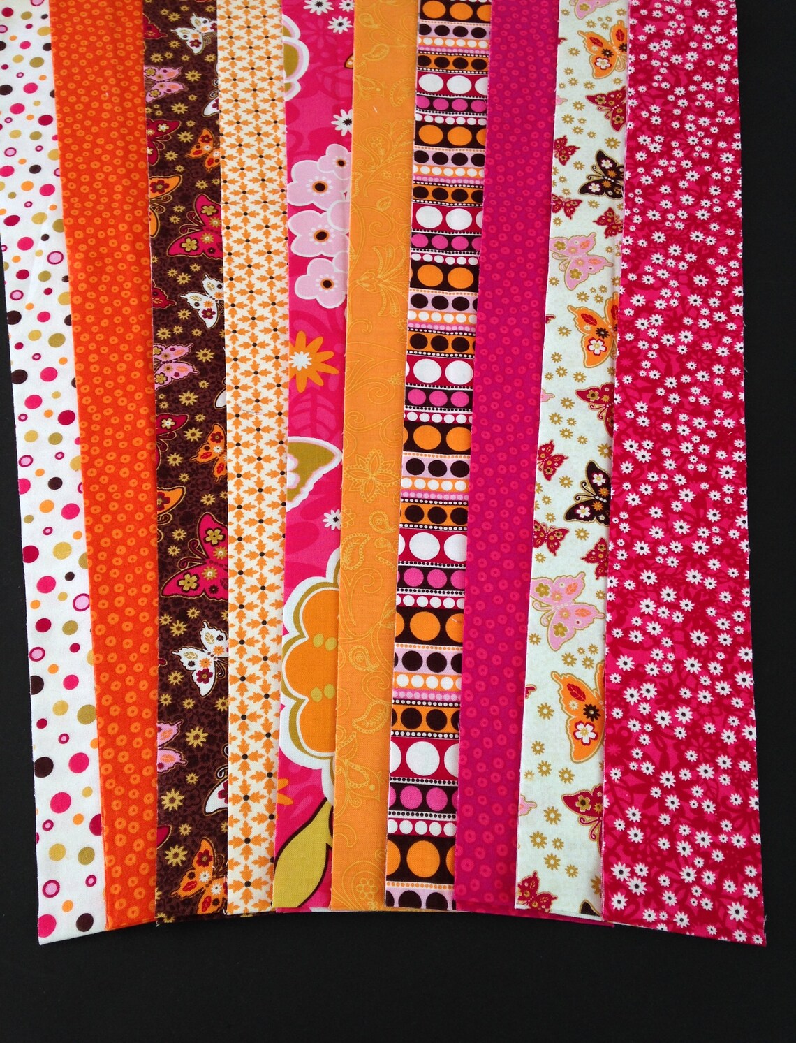 Jelly Roll 20 Quilter Cotton Stripes 10 Different Fabric Etsy