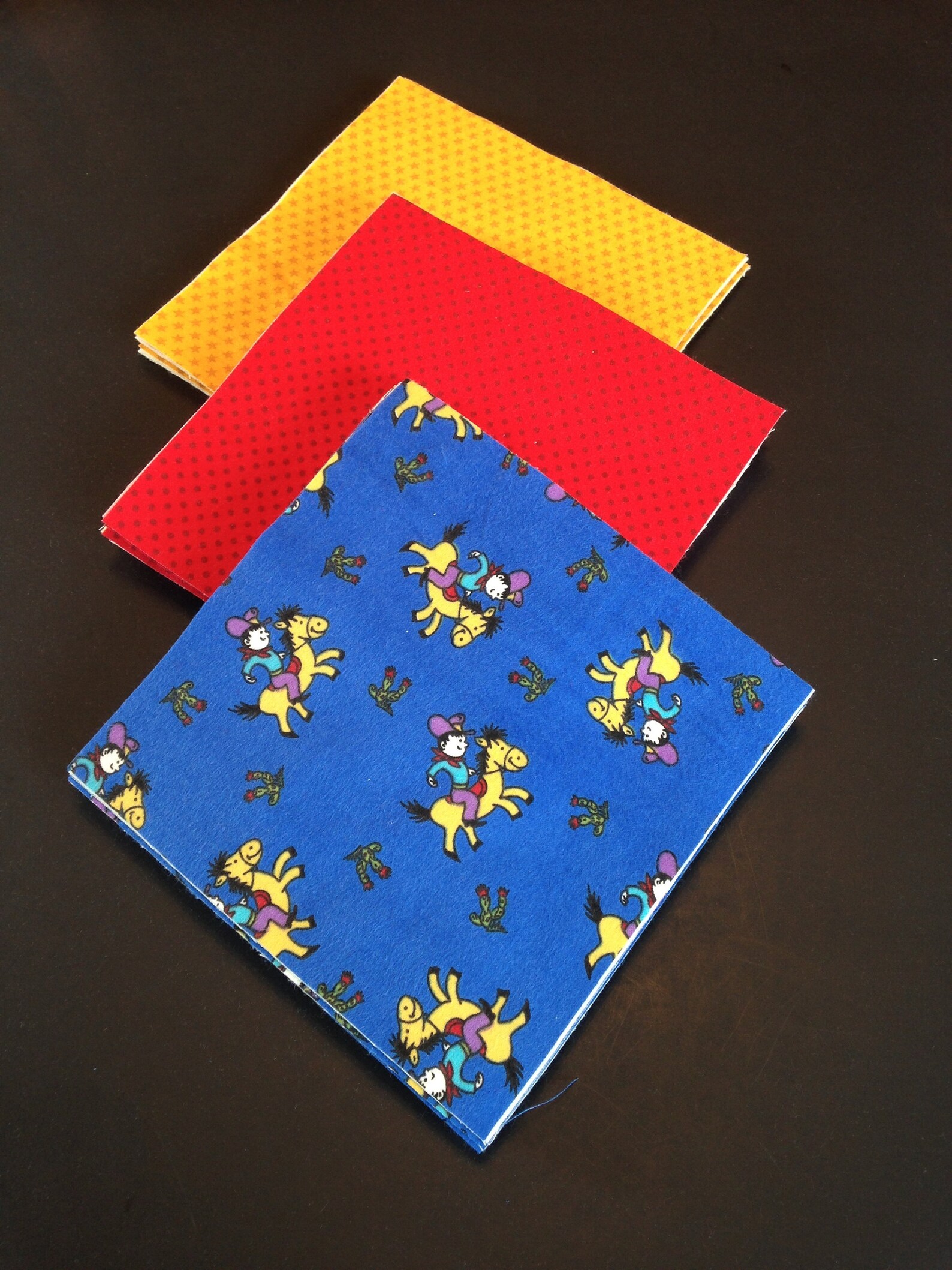 75 Cowboy Rodeo Pre Cut Rag Quilt Kit 8