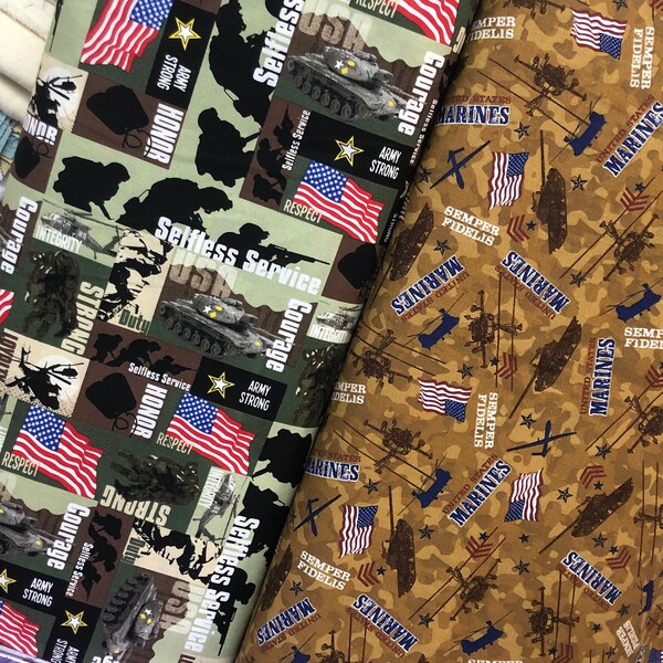 Military Fabric Etsy