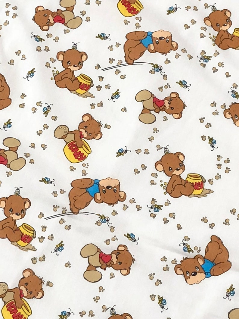 Honey bee teddy bear quilt kit Vintage Precious Moments baby Etsy