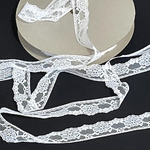 5 ou 10 jardas de renda, 1,5" de largura, renda plana a granel, renda para vestido de menina, confecção de vestido de noiva, artesanato para cabelo, embrulho para presente de bonecas, desconto de venda