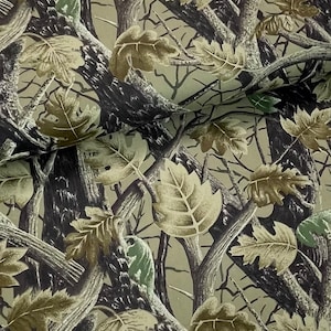 Canvas Twill Camouflage leaf fabric Outdoor Hunting, medium weight, 58 wide,  cotton/polyester, upholstery