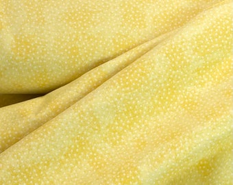 Yellow FLANNEL, soft quilt blanket fabric, speckled white yellow, boy girl fabric, quilt blanket fabric, sold by the yard