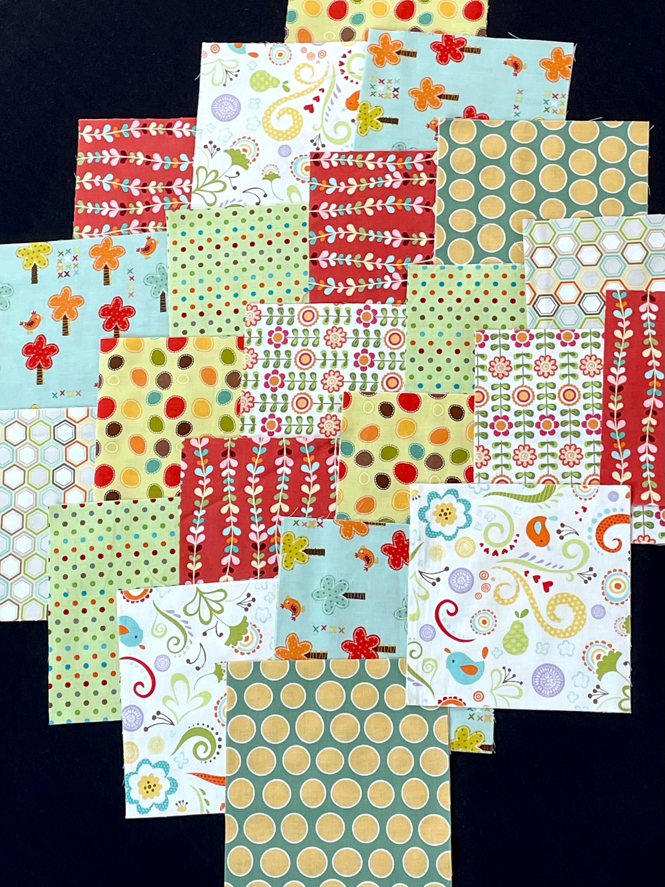 ブロックキルト 50 枚のフローラル プレカット 7 インチ ファブリック キルト