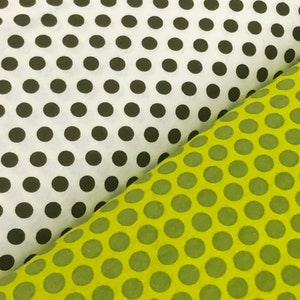 Polka dot green, white, cotton flannel quilting fabric, top quality, by the yard, by Diamond textiles, Holiday fabric, dot to dot image 5