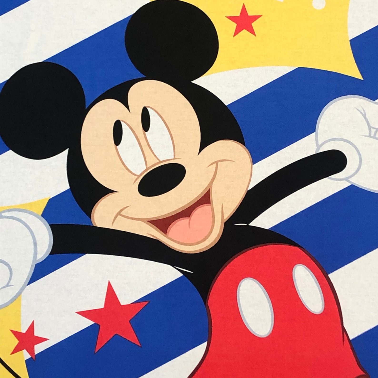 Mickey Mouse Boy baby quilt kit Oh Boy yellow blue red Etsy