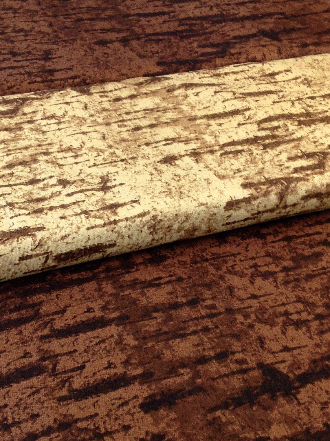 Wood grain Birch Tree bark cotton fabric tree wood forest Etsy