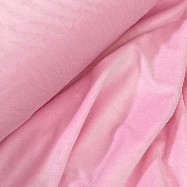 Candy Pink Minky Solid  58/60" Wide, By EZ Fabrics, Sold By The Yard And Cut Continuous, plush soft, Throws, baby blankets, quilts