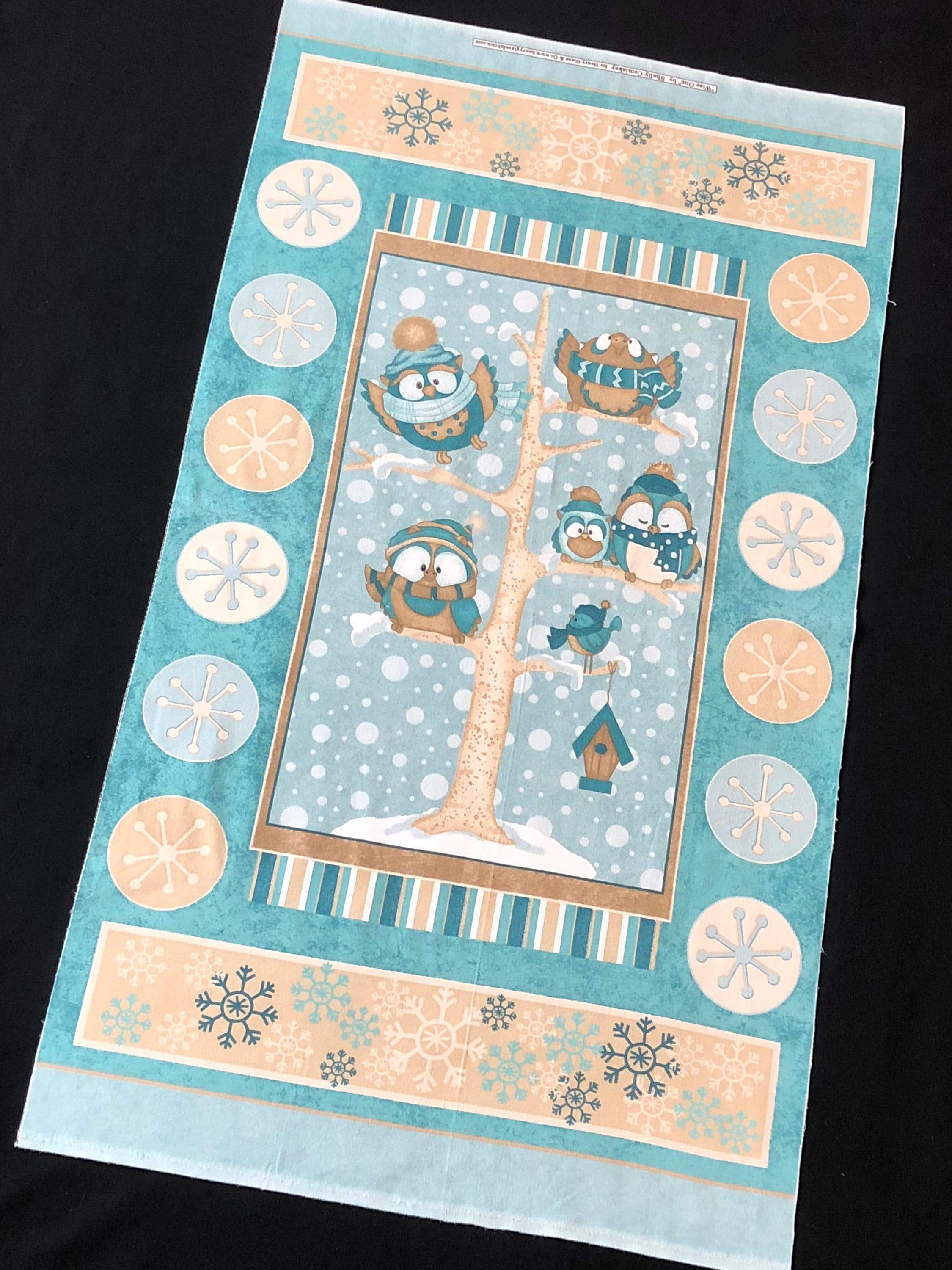 I STILL LOVE THE SNOW FLANNEL PANEL HENRY GLASS 2//3 YD 100/% Cotton Fabric