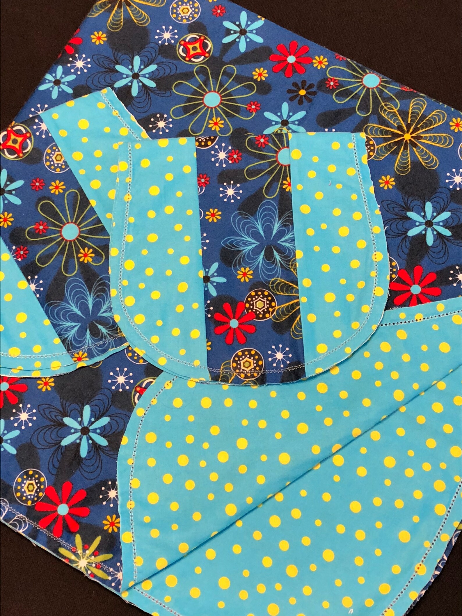 Hemstitch Floral Receiving Blanket & 2 Burp Cloths butterfly Etsy