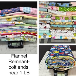 Bolsa de retales de tela para bebé, franela, aproximadamente 1 libra, colcha de retales, ropa de muñecas, bloques de colcha, retales, gran calidad, paquete de diseño, niño o niña
