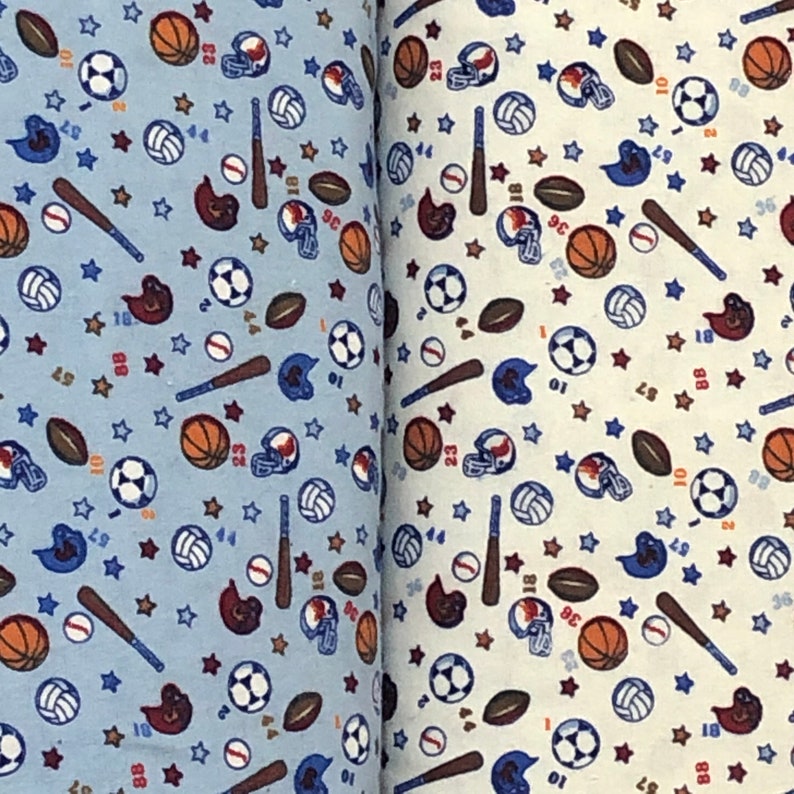 Sports basketball football flannel fabric soccer baseball Etsy