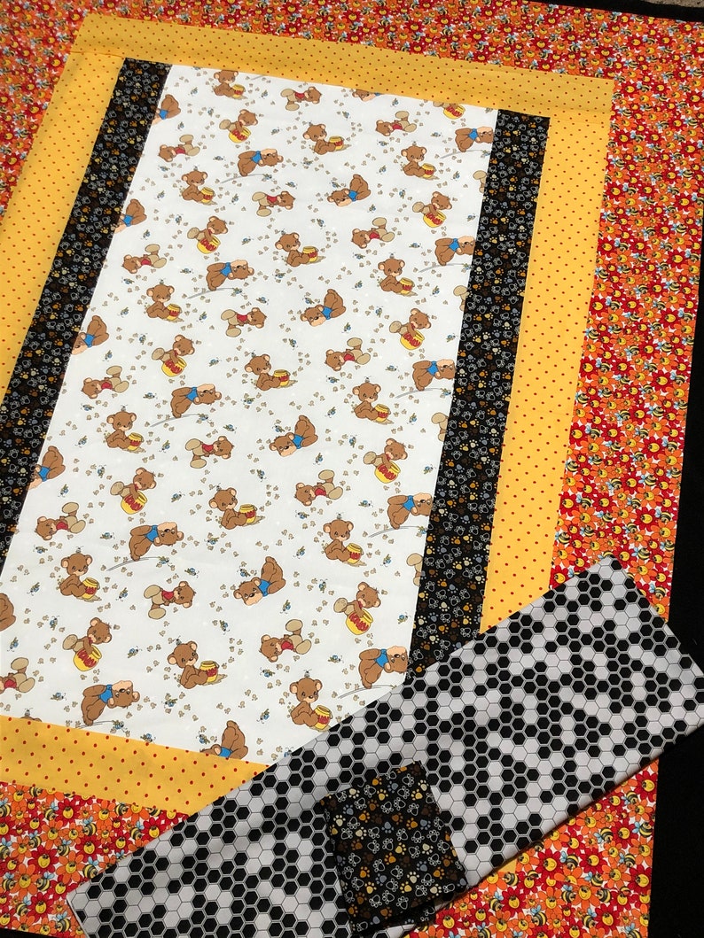 Honey Bee Teddy Bear Quilt Kit Vintage Precious Moments Baby Etsy