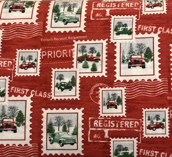 Holiday Heartland Fabric Panel Red Truck Barn Snow Quilt Shop Quality Cotton Holiday Heartland Fabric Panel Red Truck Barn Snow Quilt Shop Quality Cotton