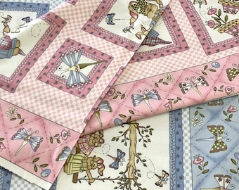 Bunny Moon Flannel Nursery Fabric Cuddle Me Animals Magic Moon Flannel Fabric Teddy Frog Panda Owl