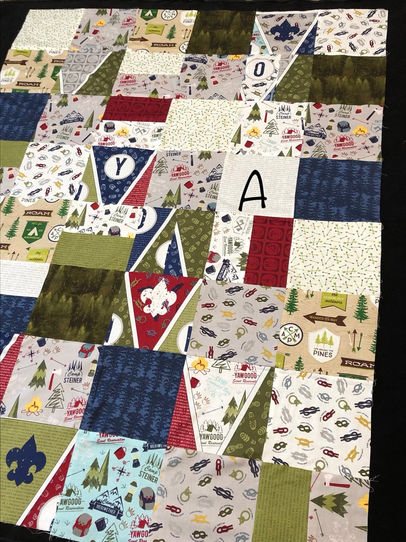 Modern Scout QUILT KIT Patchwork Top Eagle Scout Merit Etsy