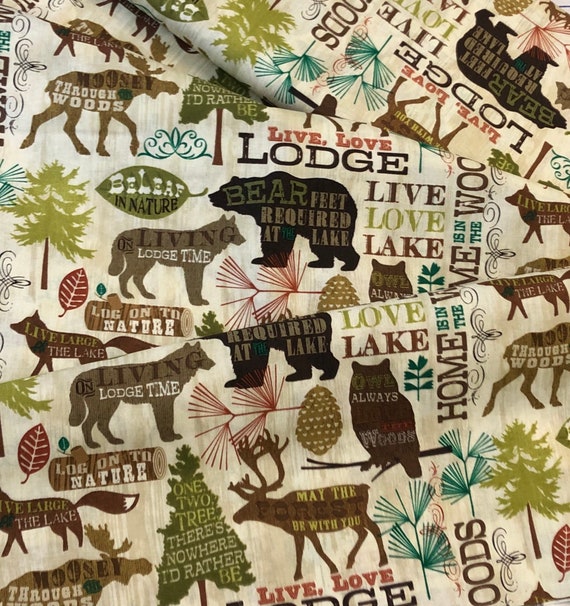 Wildlife Animals Live Lodge Love Woodland Home is in the - Etsy