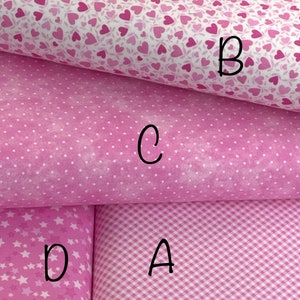 Pink Playtime Flannel by Maywood Studio, hearts, gingham, stars, polka dots, crafts, quilting, sold by the yard, so soft, great quality