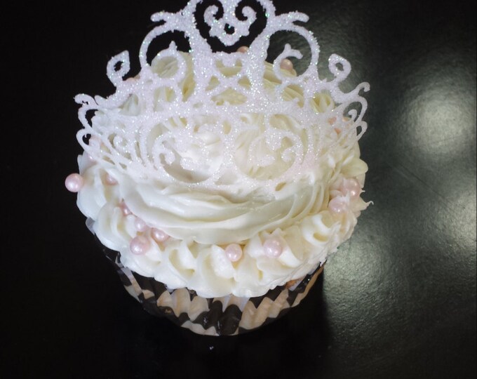6 Edible Princess Crown/ Tiara Cupcake Toppers Etsy