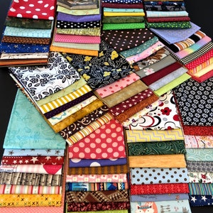 2.5 Lb LARGE CUTS Quilt Fabric Scrap Bundle, Fabric Grab Bag