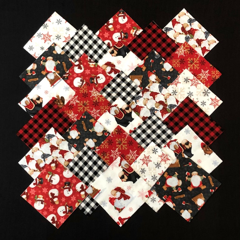 64 Timber Gnomies 7 Pre Cut FLANNEL Square Bundle Etsy