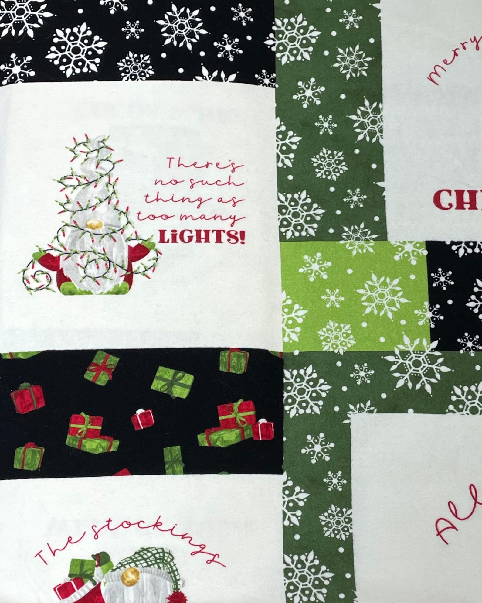 Fabric Red/White Christmas Gnome main image 0