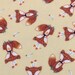 Fox Flannel fabric, rust orange beige top quality fabric, Native American, Geometric baby quilting flannel, fabric by the yard