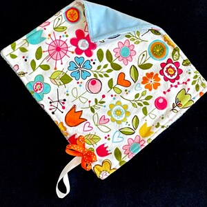 Minky Lovey, Binky Filt, Nappfilt med blomma, Mjuk sensorisk säkerhet Minky Babyfilt, Babypresenter, babyshower-present till flicka