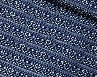 Back of the Chute, Hugh Cabot, by Riley Blake, South West, Wild West fabric, American Indian, Cowboy rodeo, Aztec, red Navy blue Geometric
