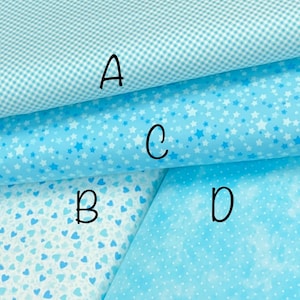 Aqua Playtime Flannel by Maywood Studio, hearts, gingham, stars, polka dots, crafts, quilting, sold by the yard, so soft, great quality