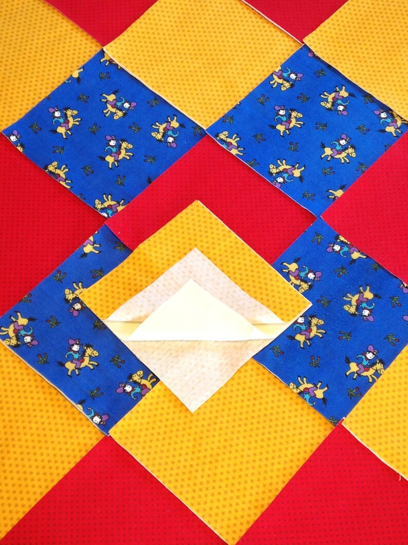 75 Cowboy Rodeo Pre Cut Rag Quilt Kit 8