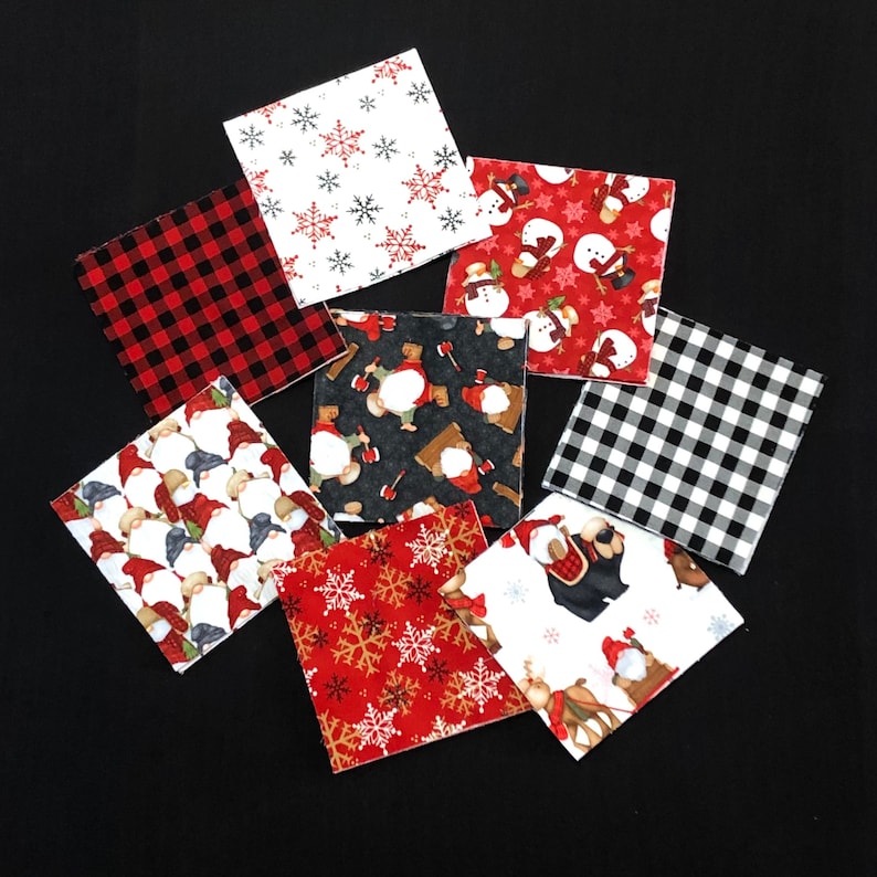 64 Timber Gnomies 7 Pre Cut FLANNEL Square Bundle Etsy