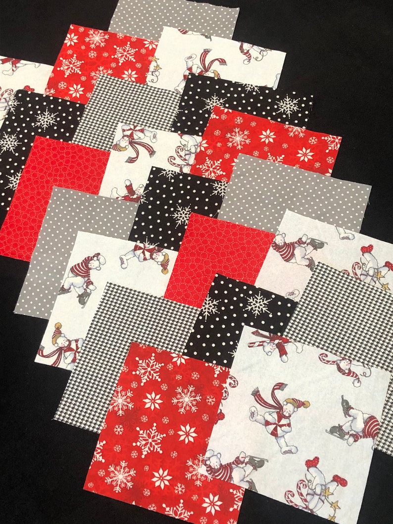 42 Christmas 8 x 8 Square quilt blocks pre cut quilt kit top Etsy