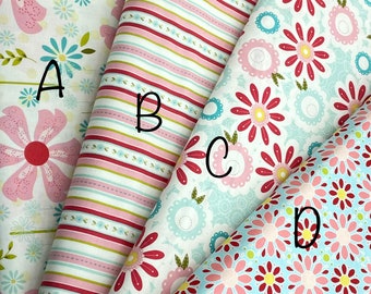 Sugar and Spice Soft Green Floral Fabric by the yard