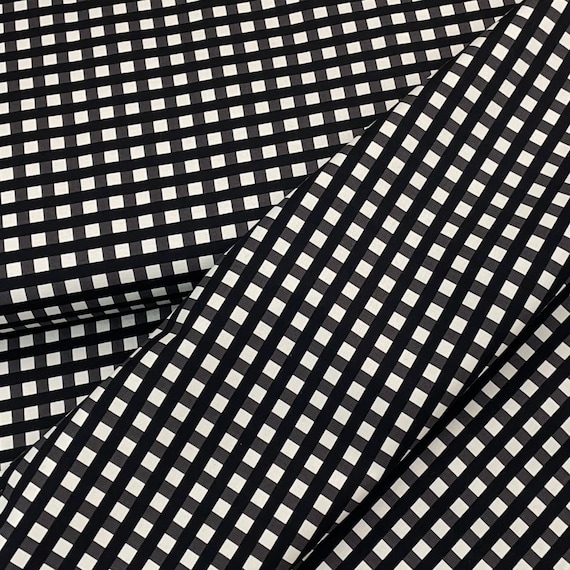 Black Cream Gingham Farmhouse Christmas by Riley Blake 100 Etsy