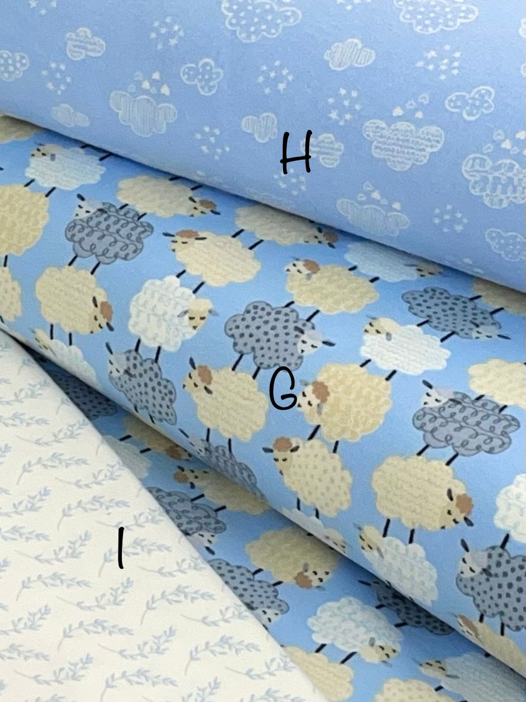 Sweet Dreams Blue Sheep Flannel, by Kanvas Studio With Benartex, Sky